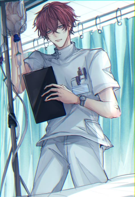 Anime Doctor Drawing, Anime Siblings, Drawings Of Friends, Hypnosis Mic, Miraculous Ladybug Comic, Anime Angel, Character Designs, Boy Art, Handsome Anime Guys