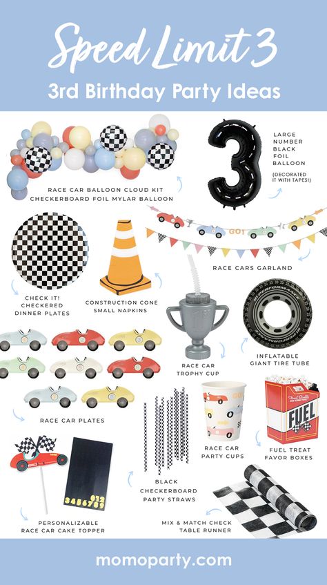 Third Birthday Party Themes, Two Fast Two Furious, Car Themed Party, 3rd Birthday Party For Boy, Cars (disney) Party, Hotwheels Birthday Party, Hot Wheels Birthday, Car Themed Parties, Car Birthday Theme