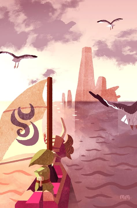 Zelda Windwaker Wallpaper, Zelda Phone Wallpaper Aesthetic, Wind Waker Wallpaper, Loz Wallpaper, Hero's Shade, Link Wind Waker, Zelda Wallpaper, Loz Art, The Legend Of Zelda Art