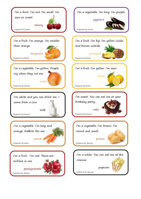 Food riddles Food Riddles, Healthy Food Activities, Animal Riddles, English Riddles, English Poems For Kids, New Year Food, Food Quiz, Canada Food, Funny Riddles