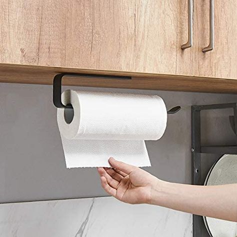 shozon Kitchen Roll Holder No Drilling Kitchen Paper Holder Wall Mounted Paper Roll Holder Aluminium Kitchen Roll Dispenser Kitchen Roll Holder Storage Organiser: Amazon.de: Küche & Haushalt Bathroom Paper Towel Holder, Kitchen Towel Holder, Kitchen Roll Holder, Kitchen Paper Towel, Bathroom Storage Racks, Kitchen Paper, Towel Holder Bathroom, Wall Mounted Cabinet, Sink Organizer