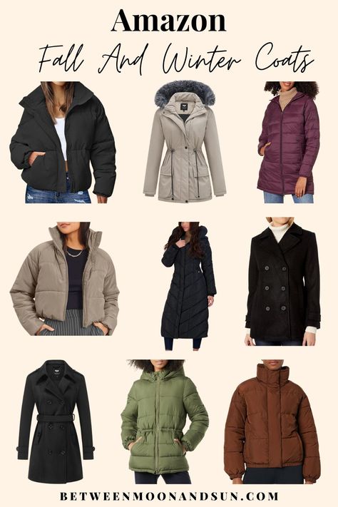 Find stylish and trendy Fall and Winter Coats for women from Amazon 2023. Affordable and reliable parkas, trench coats and jackets to feel cozy in when the weather gets colder. #wintercoats #fallcoats #trenchcoat #winteroutfits #jackets #parkas #winterfashion Winter Wear Jackets Women, Trendy Winter Jackets For Women, Winter Coat Outfits Casual, Trendy Winter Coats, Amazon 2023, Winter Jackets For Women, Coat Outfit Casual, Trendy Winter Jackets, Women Winter Coat