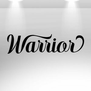 Warrior Text Tattoo, Warrior Word Tattoos For Women, Warrior Script Tattoo, Warrior Tattoos Word, Warrior Word Tattoo, Warrior Tattoos For Women, Fonts Script, Unique Lettering, Tattoo Lettering Styles