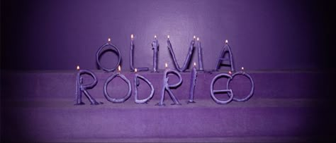 Olivia Rodrigo Gif Banner, Olivia Rodrigo Banner, Olivia Aesthetic, Olivia Rodrigo Aesthetic, Spicy Pisces, Olivia + Core + Aesthetic, Purple Candles, Olivia Core, Liv Rodrigo