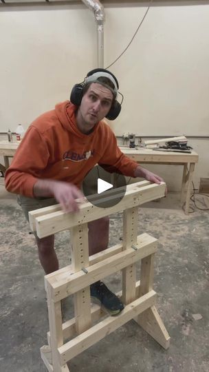 468K views · 4K reactions | You can build this AWESOME adjustable saw horse! This horse is super sturdy and very functional! It takes 4, 8ft 2x4s and 2 carriage bolts! Sorry for no metric number right now, to convert all of that would be too time consuming sith my chrrent schedule but in the future i will be truing to come up with a sokution! Thanks! #woodworking #woodwork #woodworker #sawhorse #diysawhorse #woodworkingproject #woodworkingtips #woodworkingtip #woodworkingbusiness #woodworkingskills #diy | Thomas Orr Adjustable Saw Horse, Diy Saw Horse, Saw Horse Diy, Saw Horses, Saw Horse, Carriage Bolt, Woodworking Skills, Woodworking Tips, It Takes