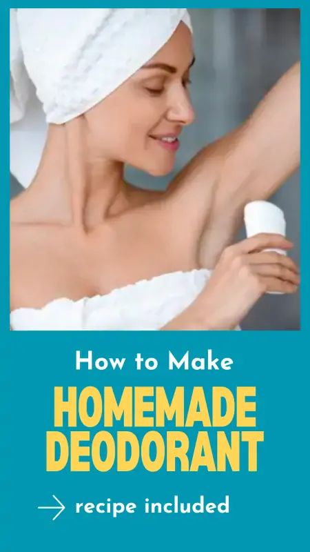 Pinterest pin for making homemade deodorant Deodorant Alternatives, Homemade Natural Deodorant, Make Your Own Deodorant, Essential Oil Deodorant, Homemade Deodorant Recipe, All Natural Cleaners, Deodorant Recipes, Diy Deodorant, Homemade Deodorant