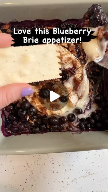 Judy Pigott on Instagram: "Love the combination of Brie and sweet blueberries and nuts! The most delicious appetizer! 😋" Brie Blueberry, Blueberry Brie, Brie Appetizers, Food Starters, Tapas Night, Brie Appetizer, Brie Recipes, Fall Appetizers, Blueberry Compote