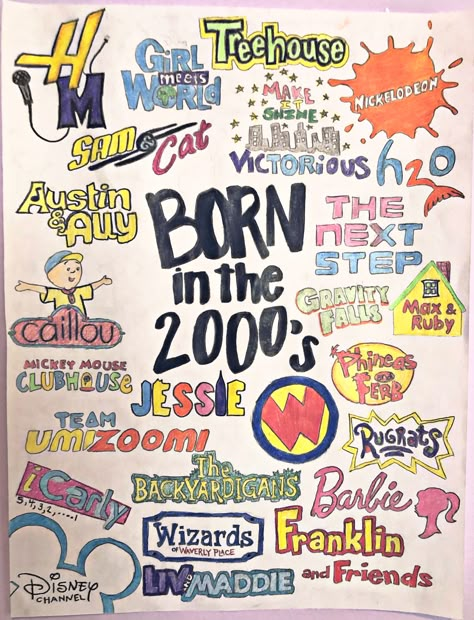 Born In The 2000s Drawings, 2000s Drawings Aesthetic, Nastalga Aesthetic, 2000s Doodles, Creating A Bullet Journal, Bulletin Journal Ideas, Bullet Journal Mood, Bullet Journal Diy, Bullet Journal Notebook