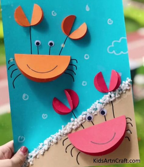 Simple Craft Ideas for School Projects Check more at https://www.kidsartncraft.com/simple-craft-ideas-for-school-projects/ Ideas For School Projects, Paper Crab, Craft Ideas For School, Elephant Clock, Simple Craft Ideas, Simple Craft, Bird Crafts, Paper Crafts For Kids, Baby Art