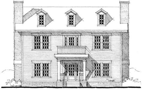 Early-american Style House Plans Plan: 39-125 Georgian House Plans, Classic House Plans, American Style House, Center Hall Colonial, Colonial Style House Plans, American House Plans, Colonial House Plans, House Plans 3 Bedroom, Monster House Plans