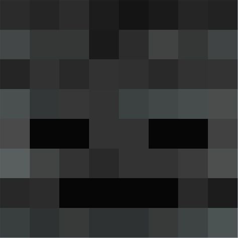 Minecraft Wither Skeleton, Minecraft Heads, Minecraft Wither, Minecraft Quilt, Minecraft Face, Wither Skeleton, Mobs Minecraft, Minecraft Skeleton, Minecraft Beads