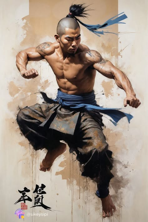 Dive into the captivating world of combat neuro-art with this powerful depiction of a monk in intense motion. Combining traditional martial arts with modern digital techniques, this artwork by Stable Diffusion brings a unique blend of energy and artistry. Follow our board for more breathtaking visuals. #CombatArt #MonkMovement #NeuroArt #DigitalFusion #MartialArtsArt Fantasy Martial Artist, Monk Character Art, Traditional Martial Arts, Shaolin Monks, Realistic Cartoons, Assassins Creed Art, Combat Art, Martial Artist, Wolf Howling