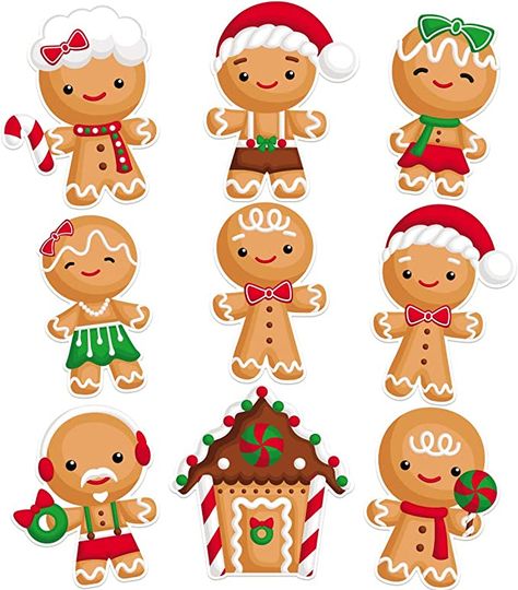 Gingerbread Man Designs, Gingerbread Cutouts, Decorating Home Office, Cute Gingerbread Man, Classroom Christmas Decorations, Gingerbread House Designs, Gingerbread Christmas Decor, Holiday Classroom, Store Window Display