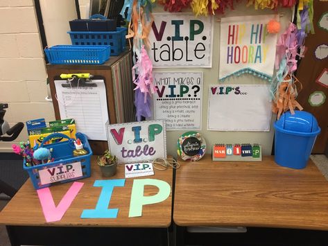 Classroom Vip Desk, Table Teams Classroom, Vip Student Ideas, Vip Desk In Classroom, Vip Table Classroom, Vip Student Desk, Vip Student, 2023 Classroom, Vip Table