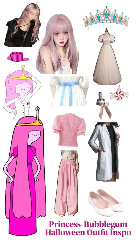 #cosplayinspo #halloweeninspo #costumeidea #princessbubblegum #princessbubblegumaesthetic #adventuretime Princess Bubblegum Halloween, Princess Bubblegum, Halloween Outfit, Halloween Outfits, Halloween, Outfit Inspo