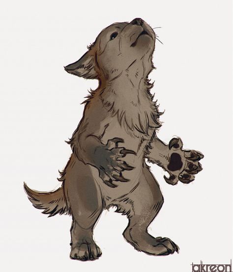 Dnd Werewolf Character Art, Werewolf Cute Drawing, Werewolf Puppy Art, Cool Werewolf Art, Concept Creature Art, Dnd Wolf Monster, Cute Werewolf Art, Werewolf Reference Drawing, Werewolf Art Reference