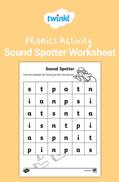 This is a fantastic exercise to practice SATPIN phonics as a class. Call out sounds and have your students find and highlight them using this fun sound spotter worksheet. Visit the Twinkl website to discover many more phonics resources that'll save you time.   #phonics #satpin #ks1resources #phonicsresource #teachingresources #ks1 #ks1english #phonicsactivities #satpinactivities #twinkl #twinklresources #language #soundspotter #sounds #homeeducationuk #homeschool #parents Jolly Phonics Group One Worksheets, Satpin Worksheets Free, Phonics Satpin Activities, Satpin Phonics Worksheets, Jolly Phonics Worksheets Group 1, Satpin Activities Eyfs, Satpin Activities, Satpin Phonics, Eyfs Literacy