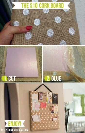 Cork Decorations, Corkboard Ideas, Diy Cork Board, Diy Bulletin Board, Diy Cork, Burlap Decor, Cork Diy, Shabby Chic Living Room, Burlap Crafts