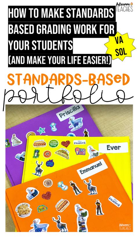 Standards Based Portfolios in My Classroom – Adrienne Teaches Standards And Objectives Bulletin Board, Learning Target Display, Standard Based Grading Elementary, 3rd Grade Standards Checklist, 2nd Grade Standards Checklist, Standards Based Grading Elementary, Standards Based Grading Middle, 3rd Grade Common Core Standards Ela, Standards Based Grading