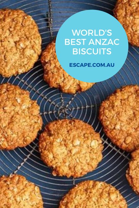 Best Anzac Biscuit Recipe, Anzac Biscuits Healthy, Anzac Biscuits Australia, Anzac Biscuits Chewy, Easy Anzac Biscuits, British Biscuit Recipes, Biscuit Recipes Uk, Meringue Recipes, 100 Cookies Recipe