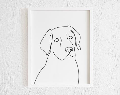 Art Abstrait Ligne, Dog Line Drawing, Doodle Wall, Printable Black And White, Line Art Flowers, Dog Line Art, Dog Line, One Line Drawing, Line Art Tattoos