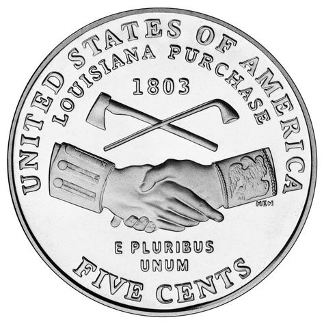 Louisiana Purchase/Peace Medal Nickel | U.S. Mint Lewis And Clark Expedition, Native American Chief, Louisiana Purchase, Sell Coins, American Government, 5 Cents, One Coin, Commemorative Coins, Lewis And Clark