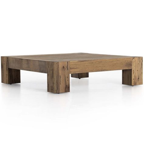 Abaso Coffee Table, Rustic Wormwood Oak Modern Tuscan, Coffee Table Rustic, Dovetail Joints, Dovetail Joinery, Dove Tail Joints, High Fashion Home, Oak Veneer, Coffee Table Design, Joinery