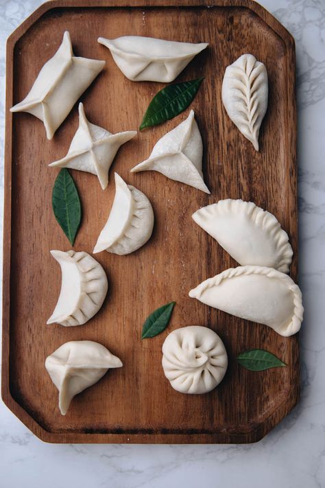 How to Fold Dumplings | China Sichuan Food Dumpling Folds, Folding Wontons, Dumpling Folding, How To Fold Wontons, Fold Dumplings, Sichuan Food, Dim Sum Recipes, Homemade Dumplings, Chinese Dumplings