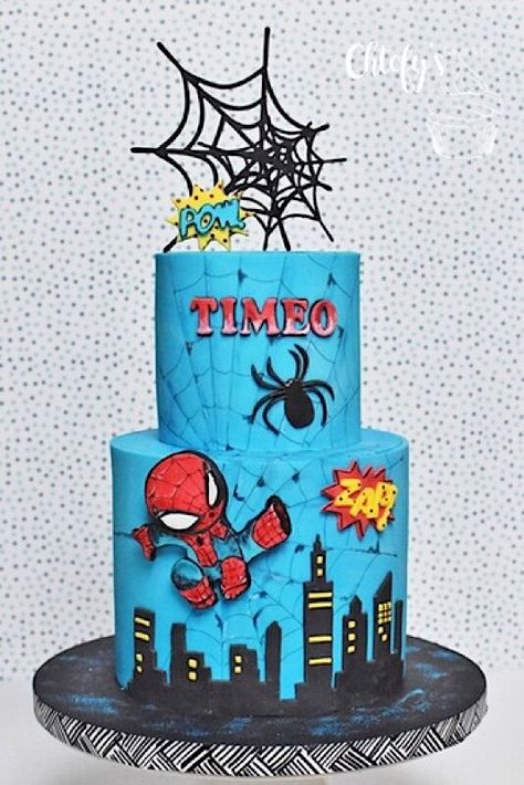 Super Hero Birthday Cake, Hero Birthday Cake, Birthday Spiderman, Kids Birthday Cakes, Avengers Cake, Kids Birthday Party Cake, Spiderman Birthday Cake, Super Hero Birthday, Superhero Birthday Cake