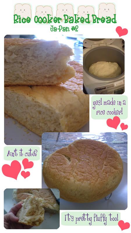 Rice Cooker Bread. I friend made this and it was delicious. She used honey instead of sugar to sweeten it though. Rice Cooker Bread, Periuk Nasi, Rice Cooker Cake, Nerd Food, Microwave Bread, Honey Bread, Gf Baking, Tummy Yummy, Cake Rolls