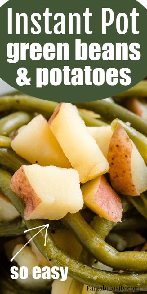 Instant Pot Green Beans, Pressure Cooker Beans, Instant Pot Veggies, Ham And Green Beans, Fresh Green Bean Recipes, Cooking Fresh Green Beans, Beans And Potatoes, Instant Pot Pot Roast, Chicken Ham