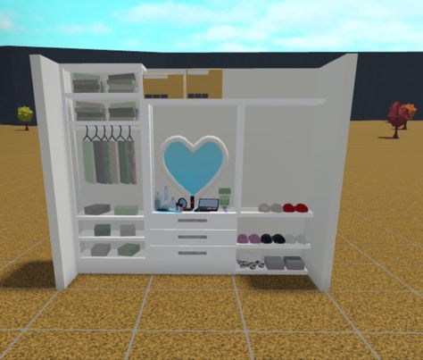 #bloxburg #bloxburgbuild #closet #roblox Bloxburg Cubby Ideas, Roblox Bloxburg Closet Ideas, 5x6 Bloxburg Bedroom, Bloxburg Walking Closet, Closet In Bloxburg, 2x2 Closet Bloxburg, 3 By 4 Bloxburg Bedroom, Bloxburg Custom Closet, 3x4 Bedroom Design Bloxburg