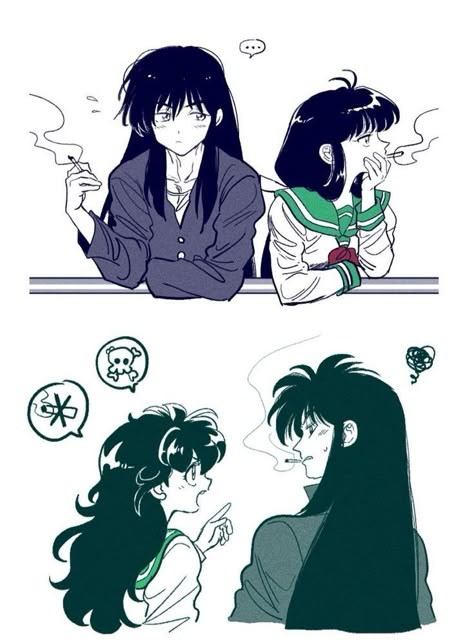 Kagome X Inuyasha, Kikyo Inuyasha, Inuyasha Funny, Inuyasha Kagome, Inuyasha Love, Inuyasha And Sesshomaru, Inuyasha Fan Art, الفن الرقمي, Kagome And Inuyasha