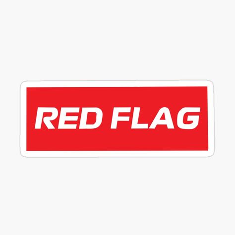 Get my art printed on awesome products. Support me at Redbubble #RBandME: https://www.redbubble.com/i/sticker/Red-Flag-by-prettynight/161911550.EJUG5?asc=u F1 Flags, Formula 1 Stickers, F1 Journal, Stickers F1, F1 Stickers, Racing Stickers, Flag Sticker, Red Bubble, Red Flag