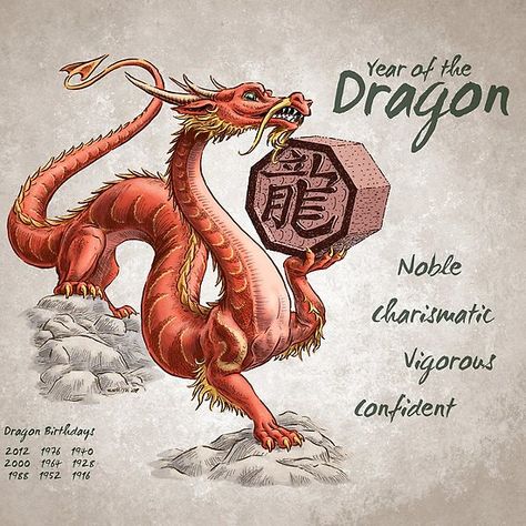 Year of the Dragon Calendar (white) Chinese Zodiac Dragon, Jackie Chan Adventures, Dragon Zodiac, Pop Illustration, Dragon Birthday, Japanese Drawings, Chinese Astrology, Witchcraft Spell Books, Life Symbol