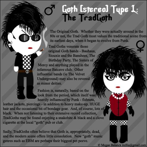 when the family denies you are goth just show this little bit of info! Types Of Goth, Traditional Goth, Alternative Subcultures, 80s Goth, Goth Bands, Fashion Goth, Goth Subculture, Trad Goth, Diesel Punk