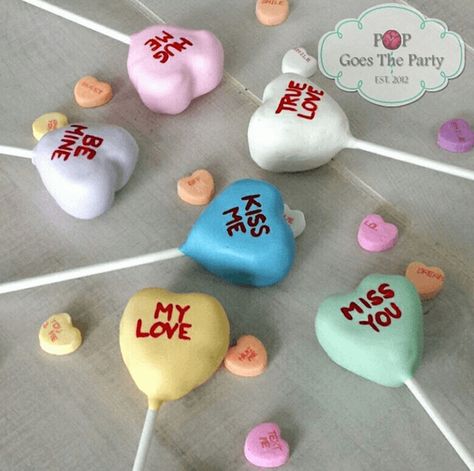 Pop Goes the Party 1 50 Cake, Heart Cake Pops, Valentine Cake Pop, Cake Pop Designs, Savory Cakes, Valentines Baking, Cake Pop Decorating, 50th Cake, Diy Wedding Cake