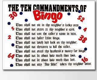 Funny Bingo Sayings | Bingo Forum | Funny Bingo Pics - Page 3 | Bingo Bingo Sayings, Funny Bingo, Bingo Funny, Ten Commandments, Funny Humor, Bingo, Too Much, Brandy, Book Worth Reading