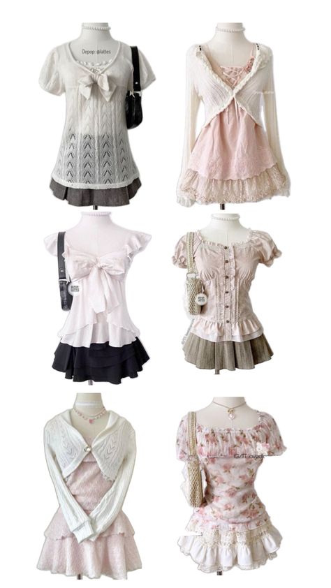 Himekaji Outfits, Kawaii Fashion Outfits, Feminine Outfit, Pink Outfits, Really Cute Outfits, Girly Outfits, Kawaii Fashion, Japanese Fashion, Outfits Casuales