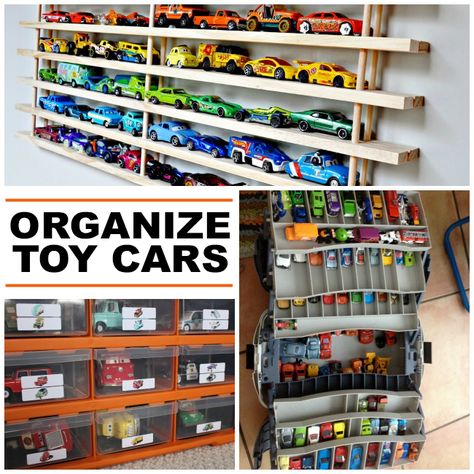 15 Clever Toy Car Storage Ideas Organization For Kids Toys, Toy Car Storage Ideas, Car Storage Ideas, Car Organization Kids, Matchbox Car Storage, Toy Trains Storage, Hot Wheels Storage, Toy Car Storage, Clever Kids