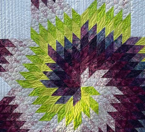 Spiral Quilt, Lonestar Quilt, Modern Quilting Designs, Lone Star Quilt, Plum Pudding, Quilting Designs Patterns, Cozy Quilts, Star Quilt Patterns, Star Quilts