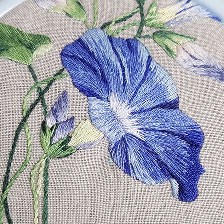 Crewel Embroidery Patterns, Crewel Embroidery Kits, Morning Glories, Embroidery Stitches Tutorial, Hand Embroidery Flowers, Embroidery Patterns Vintage, Brazilian Embroidery, Embroidery Flowers Pattern, Japanese Embroidery