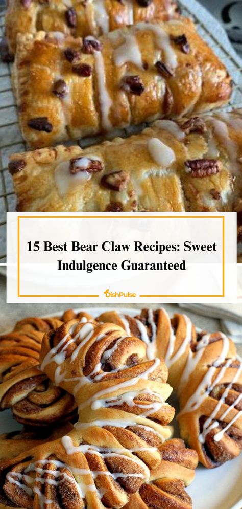 Satisfy your sweet tooth with the 15 Best Bear Claw Recipes! Indulge in flaky pastry filled with delicious almond paste or cinnamon goodness for a guaranteed sweet indulgence. 🐻🥐🍬 


#DishPulse #BearClawBliss #SweetIndulgence #RecipeInspiration #BakingDelights #HomemadeGoodness #DessertHeaven Bear Claw Pastry, Bear Claws Recipe Easy, Bearclaws Pastry, Bear Claws Recipe, Bear Claw Recipe, Kringle Recipe, Best Baklava Recipe, Saltimbocca Recipe, Boiled Egg Recipes