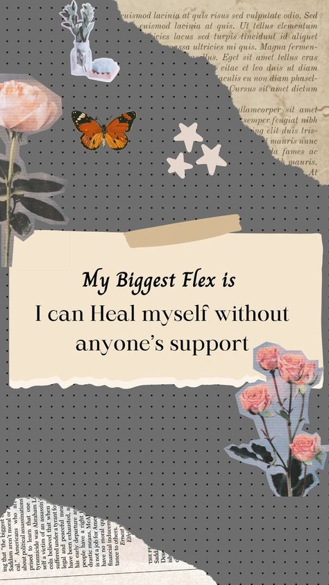 My biggest Flex is : "I can heal myself without anyone's support" . Yes Girl we Can ! ❤️ #girlpower #selfcare #quote #affirmation #girlera #Girls #dailyquote Flex Quotes, Heal Myself, Quote Affirmation, Support People, Love Yourself Quotes, Healing Journey, Daily Quotes, Be Yourself Quotes, Me Quotes