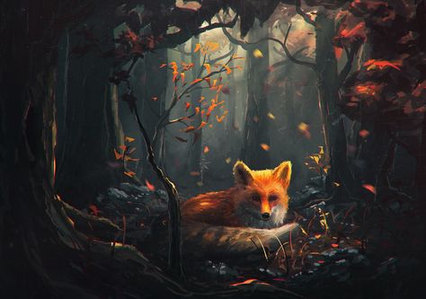 Fox Background, Foxy Wallpaper, Art Fox, Fox Drawing, Mosaic Animals, Fox Illustration, Drawing Wallpaper, Forest Painting, Fox Art