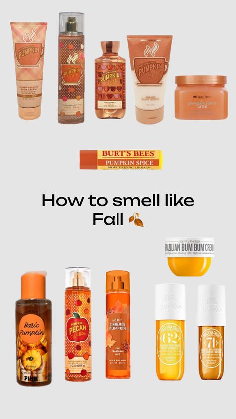 How to smell like fall 🍂 #fall #pumpkin Smell Like Fall, Pumpkin Pecan, Bath Time Fun, Pretty Skin Care, Pretty Skin, Shower Time, Time Life, Moisturizing Lip Balm, Body Care Routine