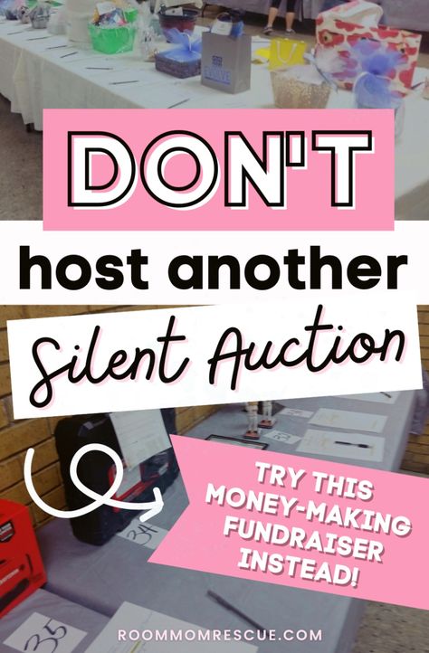 Can't wait to try this fun spin on the classic silent auction! Help for how to setup baskets, ticket information, gifts, signs, prize ideas, announcement help and more! Also, gift basket ideas and unique ways to make a fundraiser! Chinese Auction rules can be confusing, get clarity here! Check it all out at www.roommomrescue.com. School Silent Auction Ideas Fundraising, How To Host A Silent Auction, Silent Auction Forms, Nursing Home Fundraising Ideas, Easy Raffle Ideas, How To Run A Silent Auction, Craft Fundraiser Ideas, Vfw Auxiliary Ideas, Silent Auction Basket Ideas Fundraising