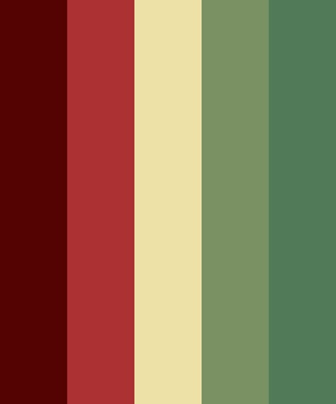 Vintage Red and Green Color Palette Red Color Pallets, Maroon Color Palette, Christmas Palette, Red Color Combinations, Green Color Combinations, Vintage Colour Palette, Christmas Color Palette, Color Palette Challenge, Red Color Schemes