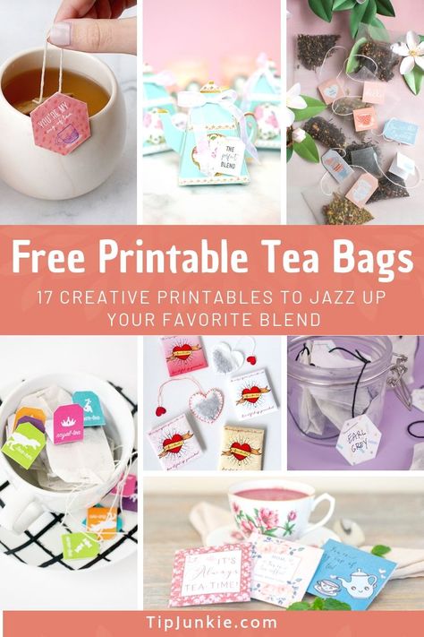 Personalized Tea Bags Favors, Tea Bag Label, Tea Bag Favors Cute Ideas, Scripture Tea Tags Free Printable, Tea Bag Tags Free Printable, Tea Bag Template Free Printable, Tea Bag Favors Diy, Favors For A Tea Party, Tea Party Favors For Women Diy