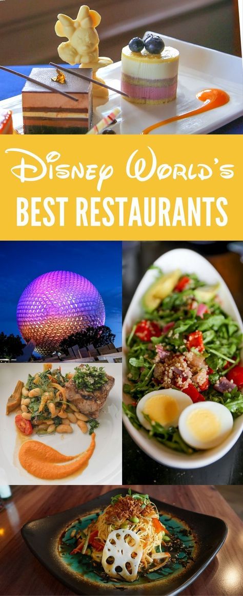 A complete list of the best Disney restaurants for foodies and those who wish to avoid junk food on their Disney World vacation. Best Disney World Resorts, Best Disney Restaurants, Disney Dining Reservations, Healthy Restaurants, Orlando Trip, Dining Plan, Disney World Restaurants, Healthy Restaurant, Disney World Food